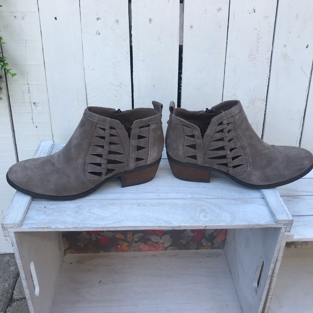 Suede Booties - size 5.5